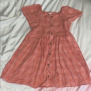Cat & Jack Coral Girls Dress Size Large 10/12 Used